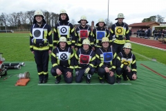 Die Wettbewerbsgruppe: Sebastian Stelter, Arne Püllmann, Sven Hilbig, Christian Tams, Dennis Frühling, Tobias Burmeister, Michael Knoop, Torben Voigt, Torben Hanschmann (von oben links).