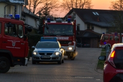 Fahrzeuge am Einsatzort.
