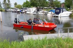 Das Boot der FTZ auf der Aller.