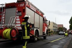 Zu den gestellten Aufgaben der Übung, gehörte auch das Herrichten zweier Wasserentnahmestellen.