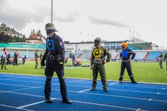 Staffelläufer aus verschiedenen Ländern.