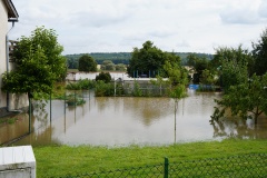 Die Ortschaft Heersum stand bei Eintreffen der KFB bereits teilweise unter Wasser.