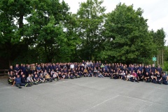 Gruppenfoto der Kreisverdener Einsatzkräfte kurz vor der Rückfahrt in den Landkreis Verden.