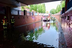 Überschwemmter Ysotunnel.