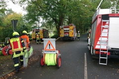 Nachlöscharbeiten in der Eisseler Straße