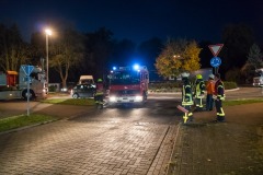 Streuarbeiten am Kreisverkehr Hamburger Straße/Achimer Straße.