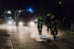 Streuarbeiten am Kreisverkehr Hamburger Straße/Achimer Straße.