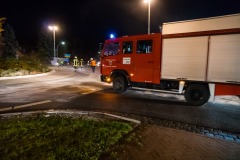 Streuarbeiten am Kreisverkehr Hamburger Straße/Achimer Straße.