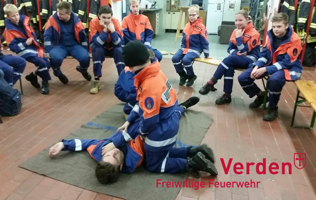 Auch die stabile Seitenlage gelehrt