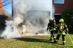 Löscharbeiten am Schwarzen Berg.