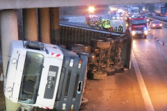 Der havarierte LKW.