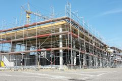 27.04.2018 - Fortschritt der Bauarbeiten, Ansicht aus Richtung Feuerwehrhof.