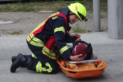 Betreuung einer Verletzten Person.