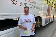 Sven Ludwig wurde per Glücklos ausgewählt und erhielt als Dankeschön für seine Spende einen Gutschein.