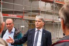 Bürgermeister Lutz Brockmann beim Richtfest.