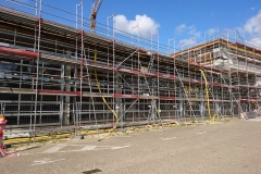 21. August 2018 - Außenansicht der Fahrzeughalle.