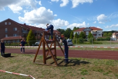 Geschicklichkeit und Wissen wurden beim Kreis-Spiel ohne Grenzen von den Kindern und Jugendlichen gefordert.