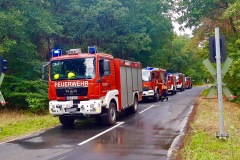 Das TLF 3000 der Ortsfeuerwehr Verden im Einsatz beim Fachzug Wassertransport.