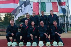 Das Team der Feuerwehr Verden: Jette Amber Brettschneider, Daniel Borchers, Steffen Wortmann, Daniel Wrede, Patrick Feuße, Tobias Jachmann, Michael Knoop, Torben Voigt, Daniel Teubert (von oben links).