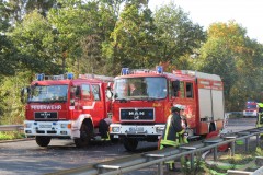 Einsatzfahrzeuge aus Verden und Walsrode.