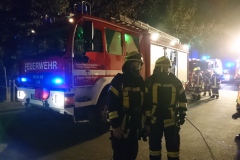 Einsatzkräfte in der Bürgermeister-Münchmeyer-Straße.