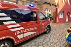 Einsatzkräfte an der Einsatzstelle.