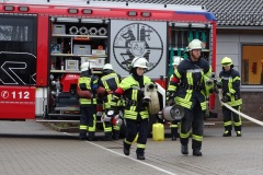 In der praktischen Prüfung musste ein Löschangriff vorgetragen werden.