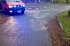 Abgestreute Ölspur in Eitze.