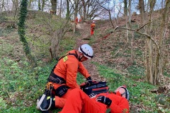 Gemeinsame Übung der Langwedeler und Verdener Absturzsicherungsgruppen.