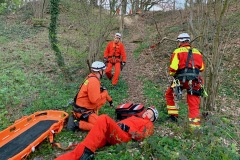 Gemeinsame Übung der Langwedeler und Verdener Absturzsicherungsgruppen.