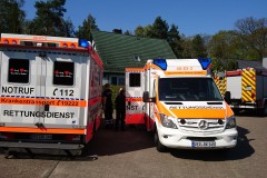 Rettungsdienst an der Einsatzstelle.