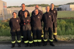 Für die Ortsfeuerwehr Verden in Möllenbeck am Start: Rudolf Rattke, Dominique Schmidtke, Mario Bremer, Veronika Miller, Dafni-Dorothea Baxevani, Marie Mankow, Louis Felsch (von oben links).