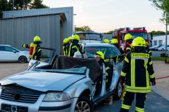 Neben den Türen wurde auch das Dach des Fahrzeuges entfernt.
