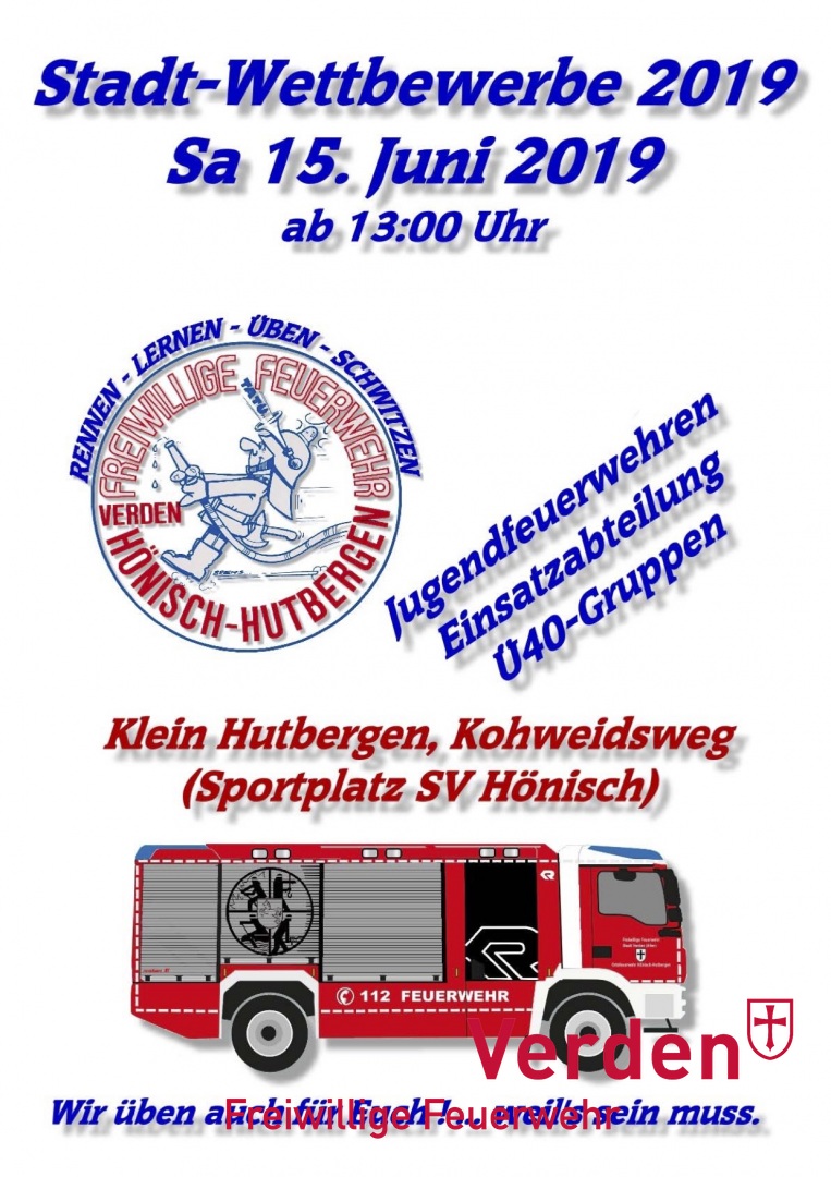 Flyer zum Stadtfeuerwehrtag.