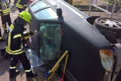 Sonderdienst Verkehrsunfallrettung in Zusammenarbeit mit dem DRK.