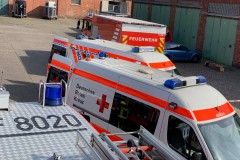 Sonderdienst Verkehrsunfallrettung in Zusammenarbeit mit dem DRK.