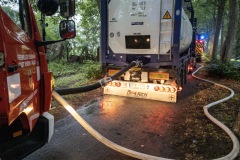 Großtanklöschfahrzeug im Einsatz.