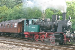 Der historische Zug im Verdener Bahnhof.