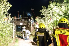 Die Einsatzstelle wurde großzügig ausgeleuchtet.