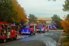Einsatzfahrzeuge an den Berufsbildenden Schulen in Verden-Dauelsen.