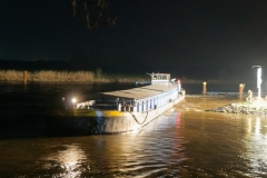 Schiffshavarie auf der Weser bei Dörverden.