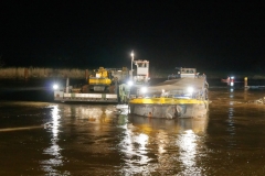 Schiffshavarie auf der Weser bei Dörverden.