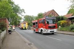 Einsatzkräfte an der Einsatzstelle.