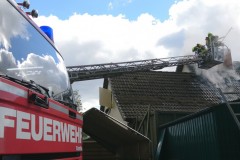 Gebäudebrand in Haberloh.