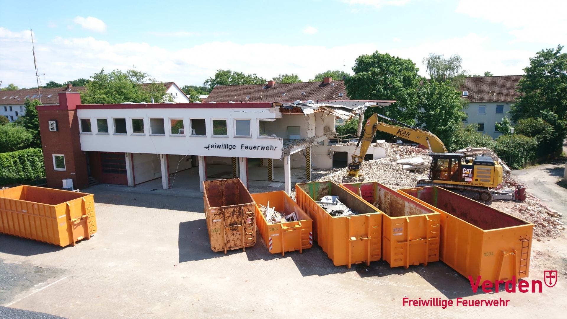 Stand der Abrissarbeiten am 06. Juni 2020.