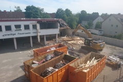 Beginn der Abrissarbeiten am 02. Juni 2020.