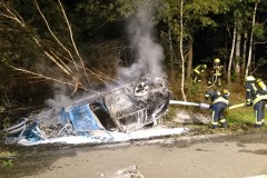 Auch Löschschaum kam zum Einsatz.