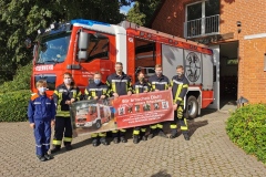 Werbeaktion zur Mitgliederwerbung der Ortsfeuerwehr Hönisch-Hutbergen.
