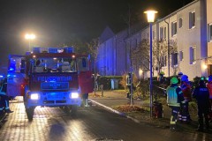 Einsatzkräfte in der Lessingstraße.