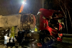 Schäden am LKW.
